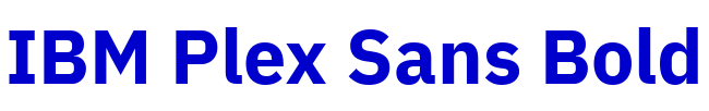 IBM Plex Sans Bold fonte